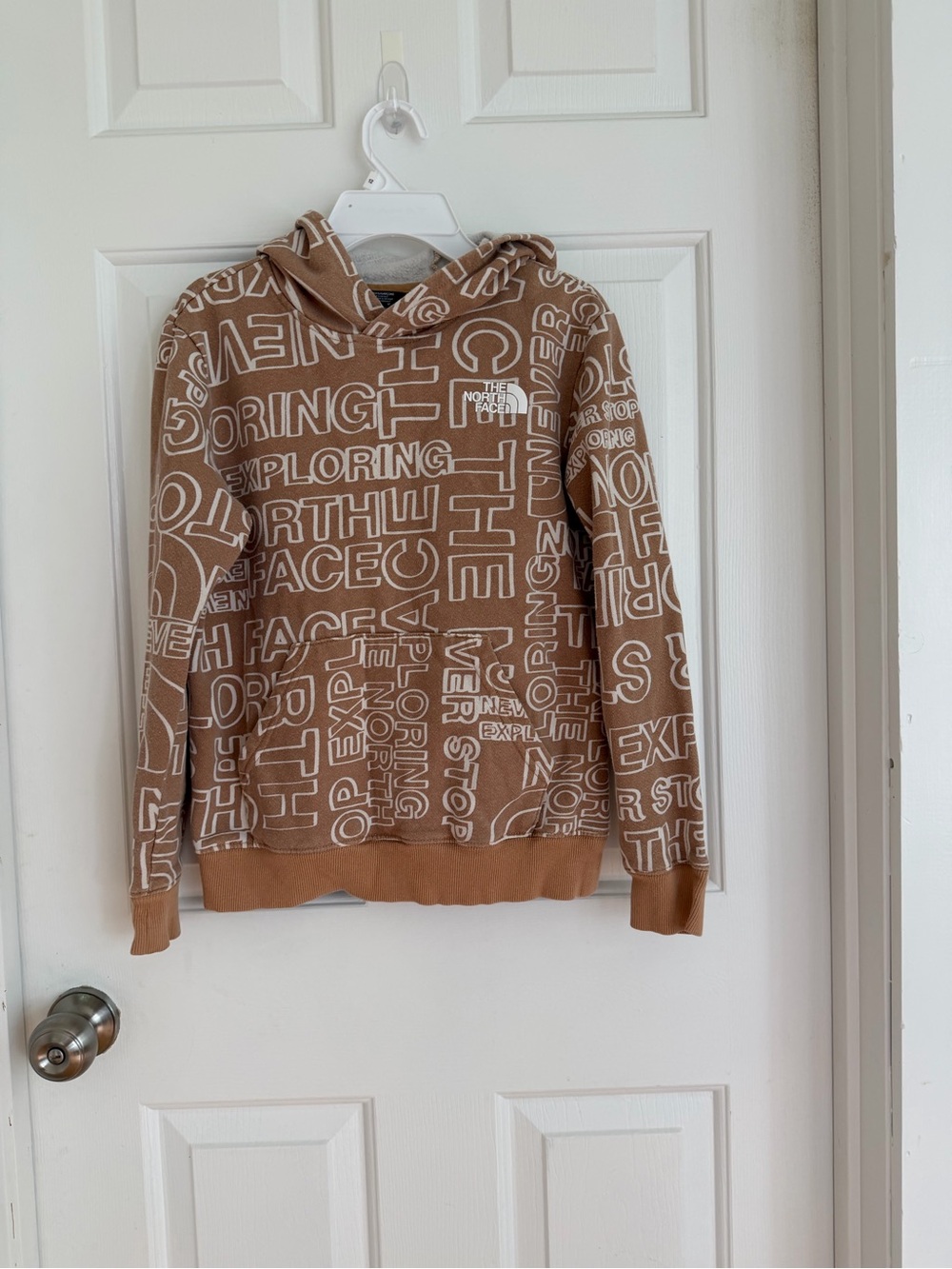 The North Face Brown and White Boys' sweatsuit